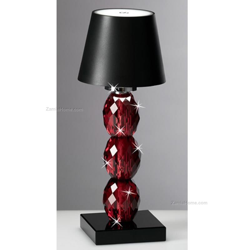 Red crystal led lamp