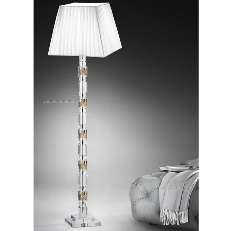Floor crystal lamp