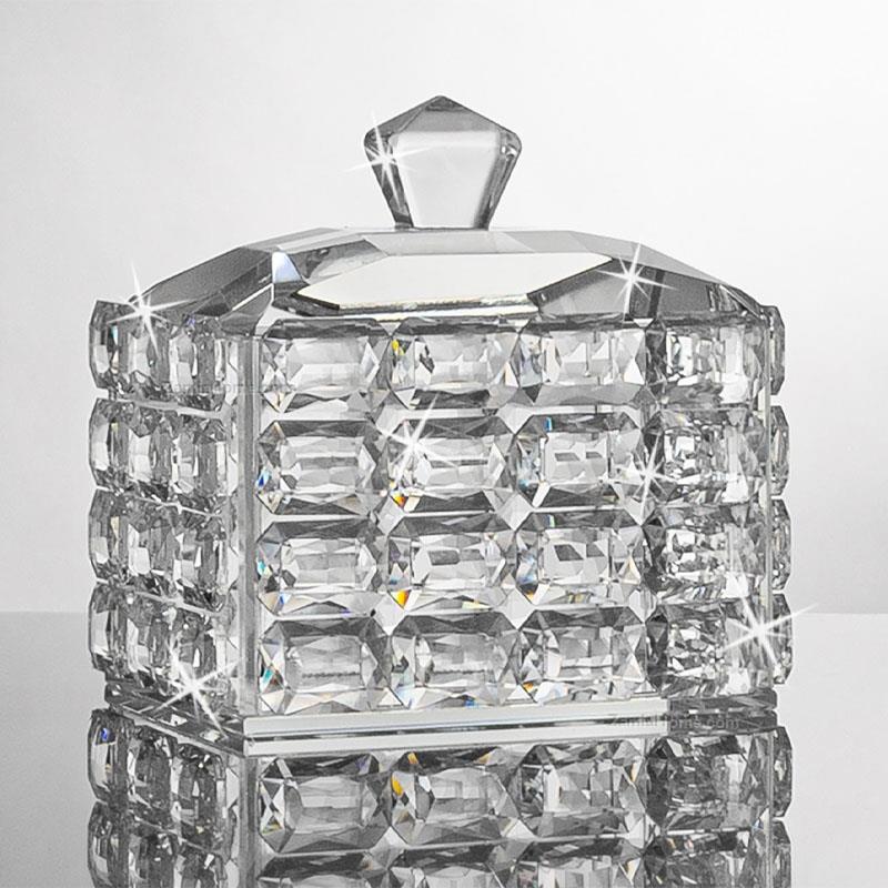 Crystal jewelry case