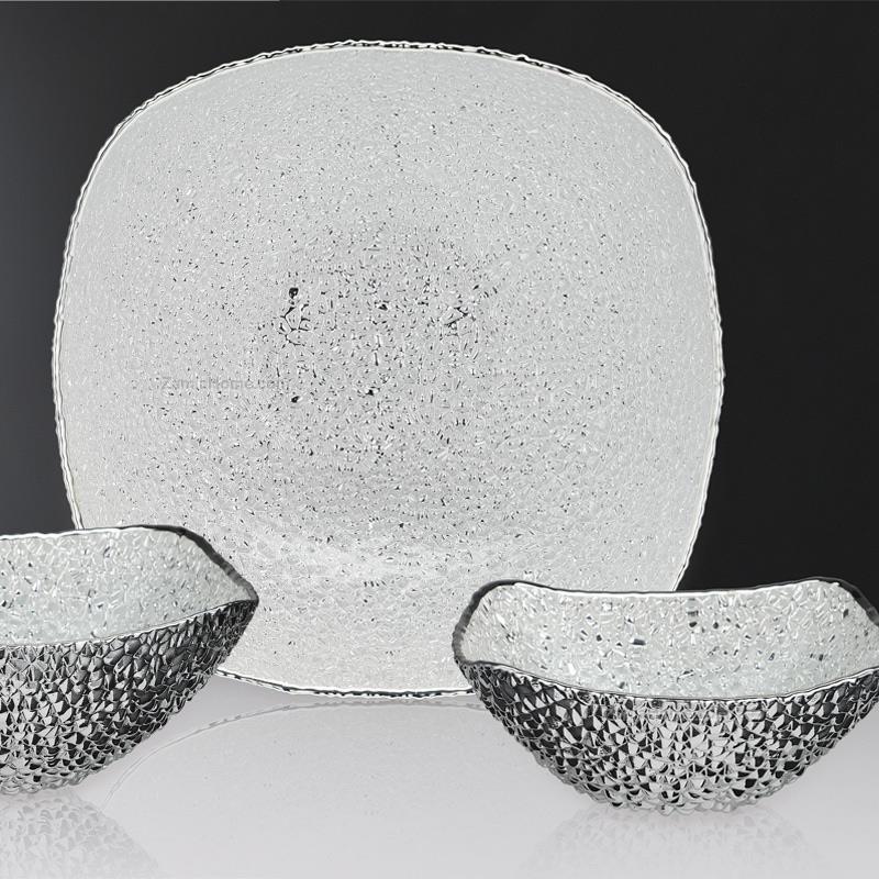 Bowl pebbles silver