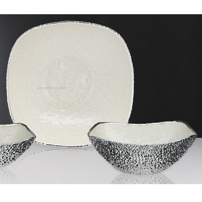 Bowl pebbles mother of pearl