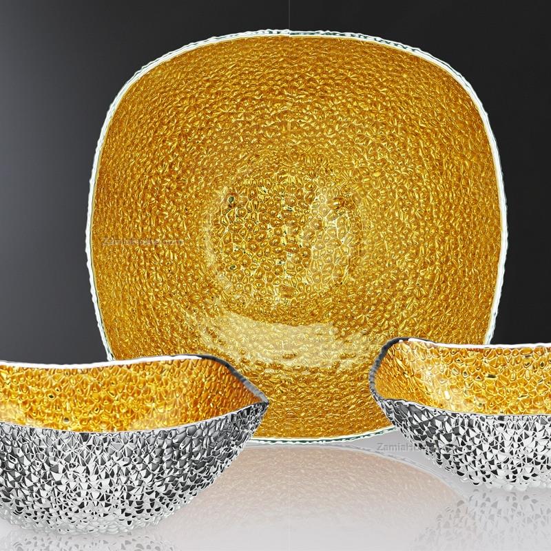 Bowl pebbles gold