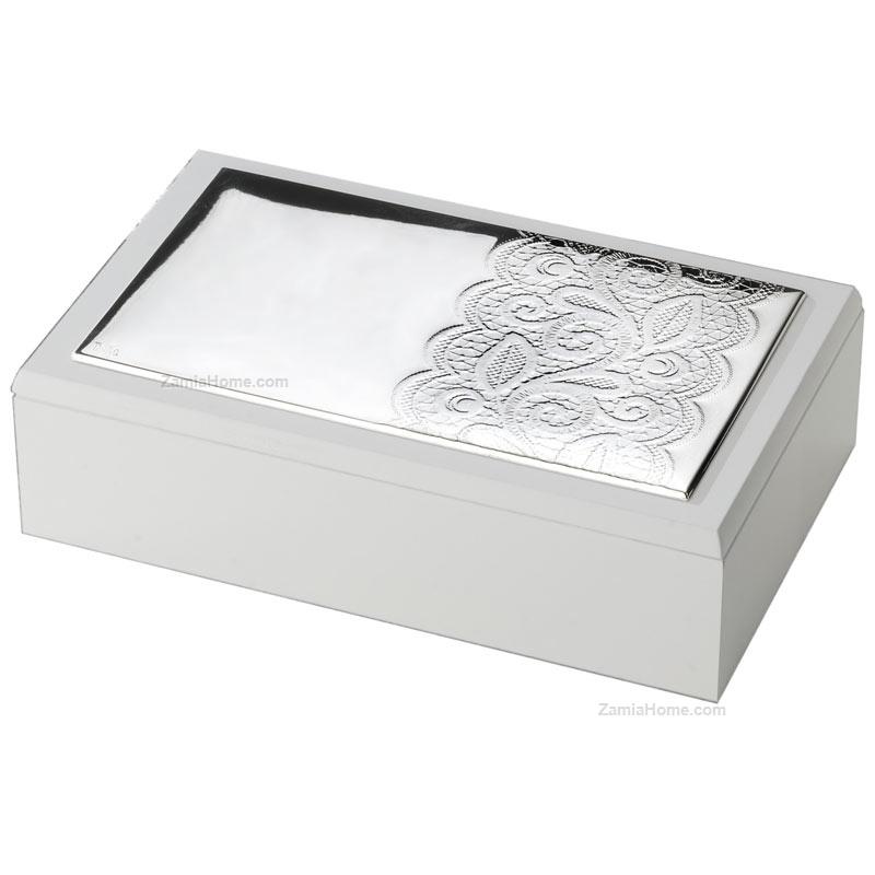 Silver jewelry case