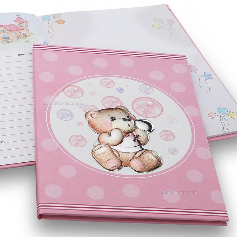 Baby diary teddy bear