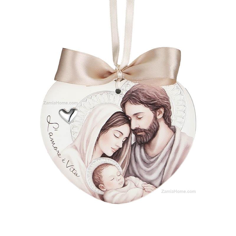 Cradle medallion holy family
