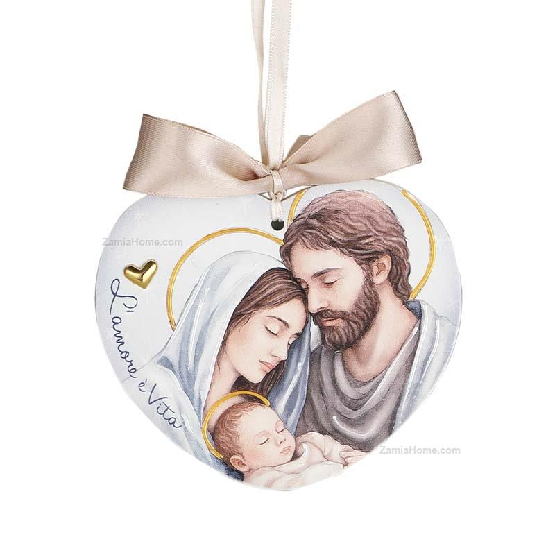 Medaglione culla sacra famiglia