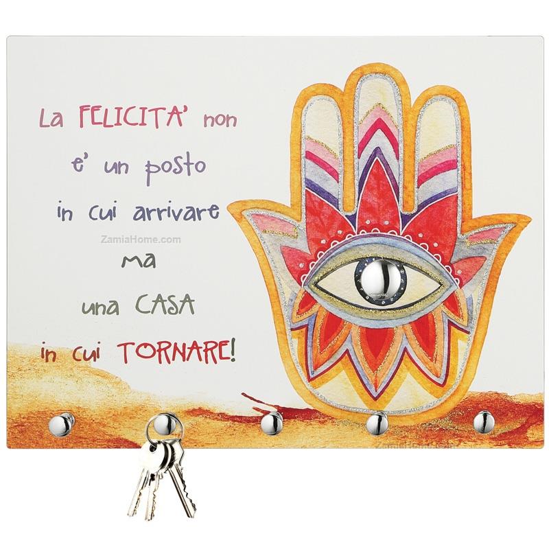 Quadretto porta chiavi felicit