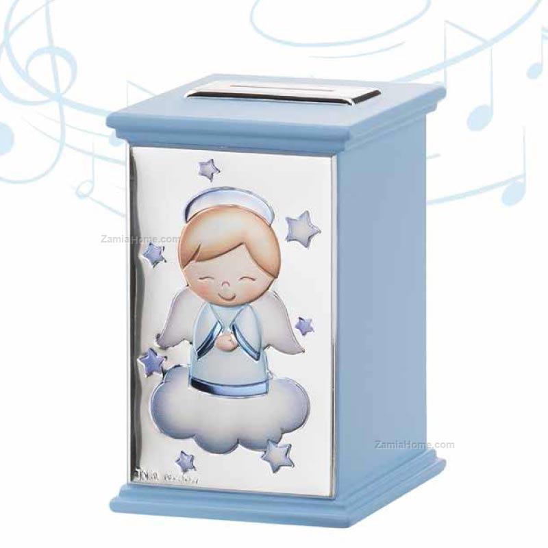 Piggy bank with musical box