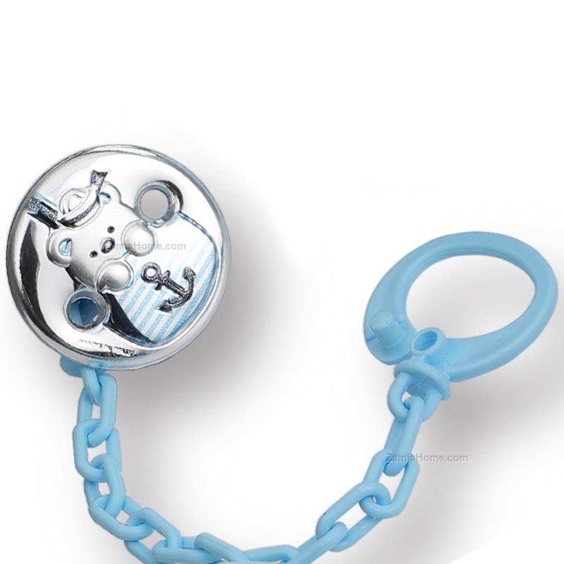 Rubber nipple brooch teddy bear