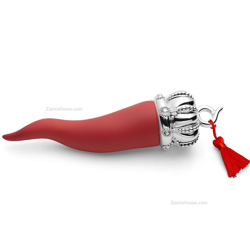 Red lucky horn with crown