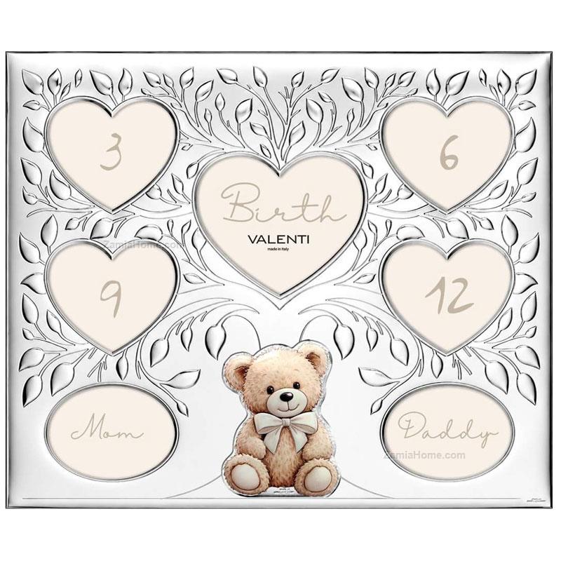 Birth photoframe teddy bear
