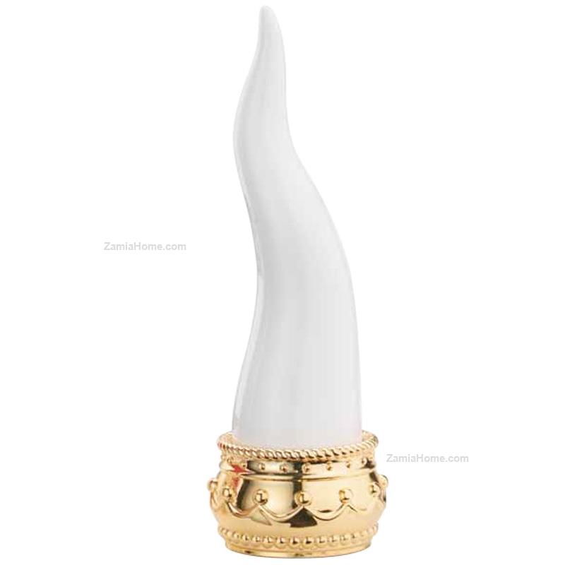 Corno porta fortuna bianco