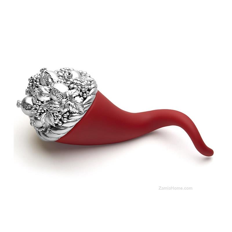 Horn of plenty with pomegranates