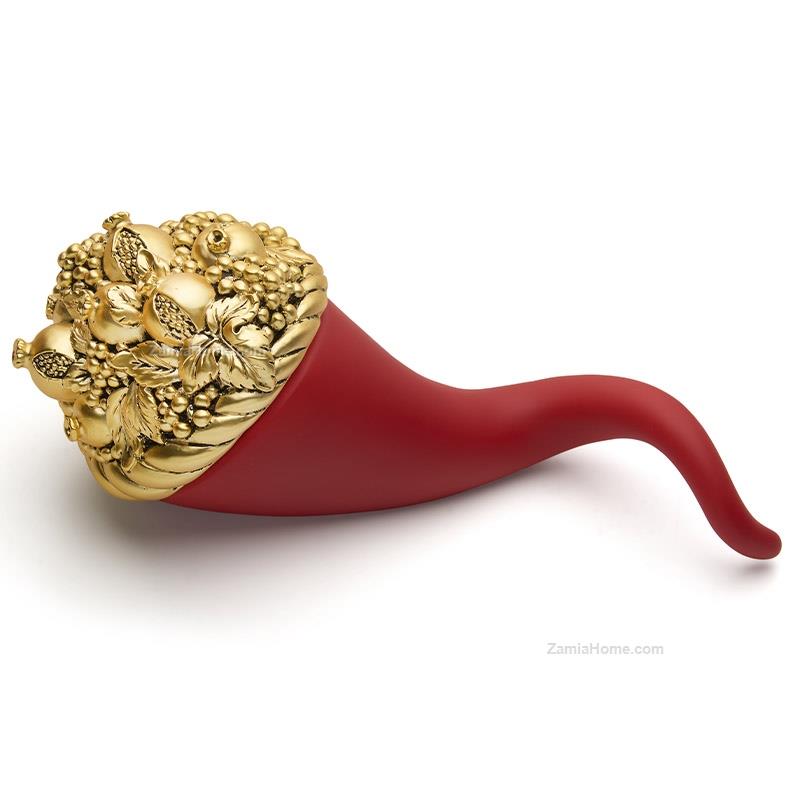 Horn of plenty with pomegranates