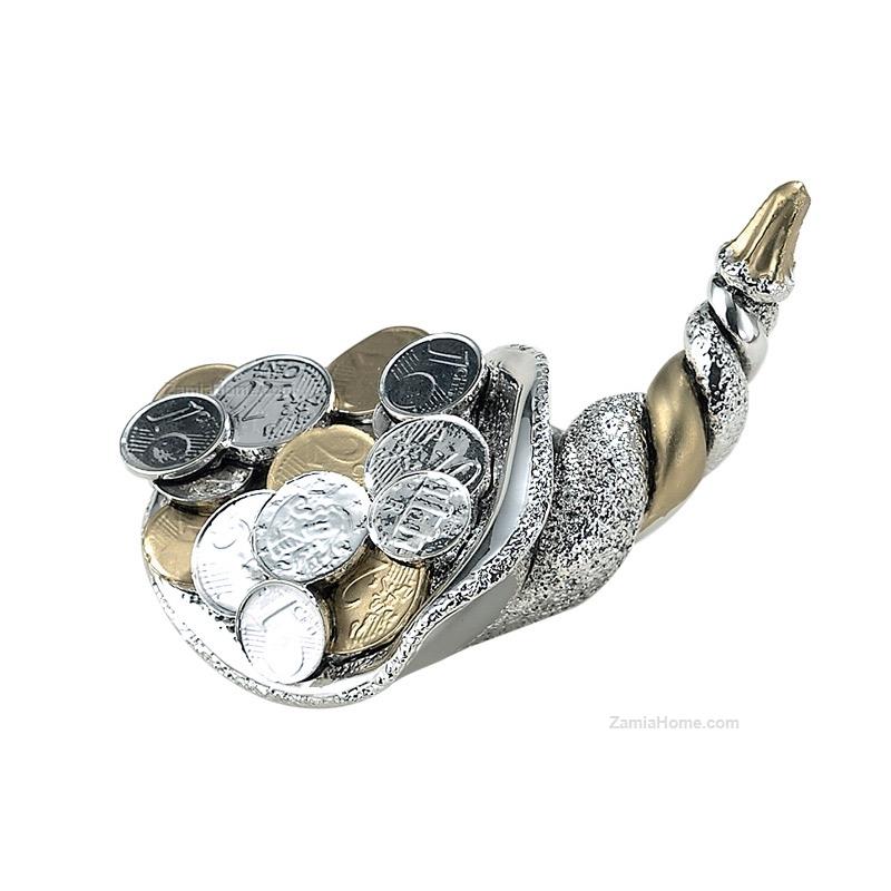 Horn of plenty with coins