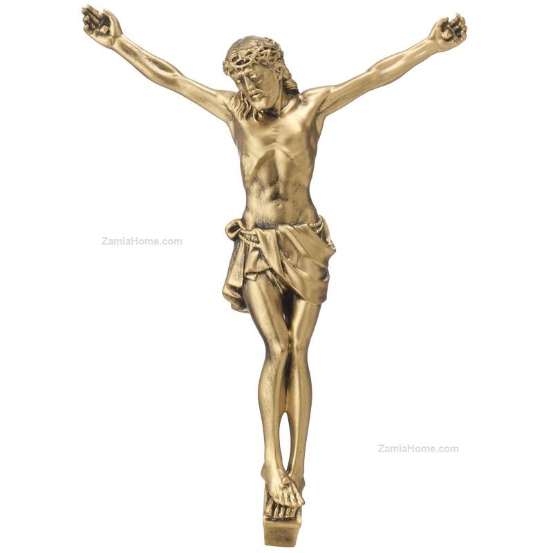 Gold satin crucifix