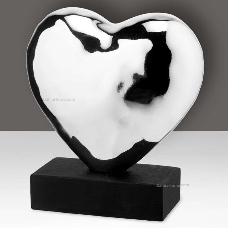 Silver coated heart