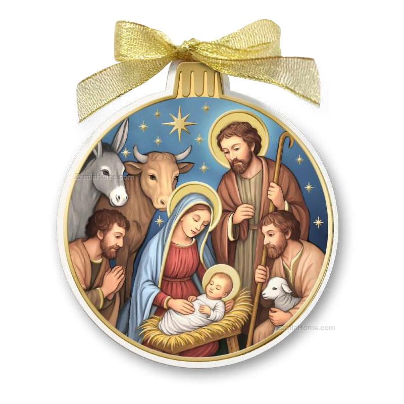 Decorazione nativit con animali