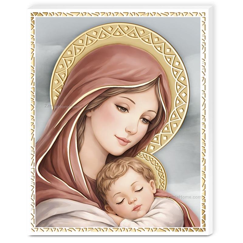 Icon holy virgin with baby