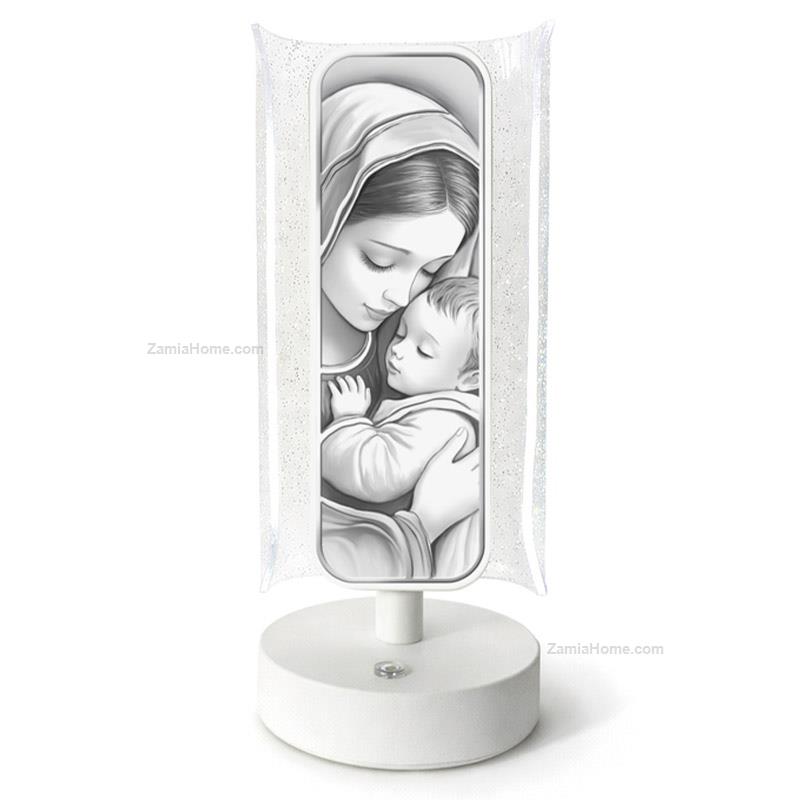 Night lamp holy virgin with baby