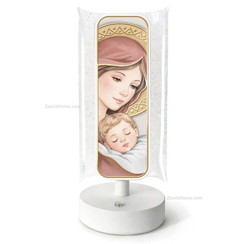 Night lamp holy virgin with baby