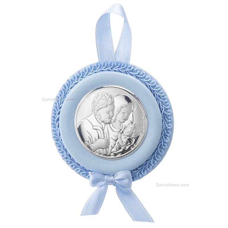 Cradle medallion holy family