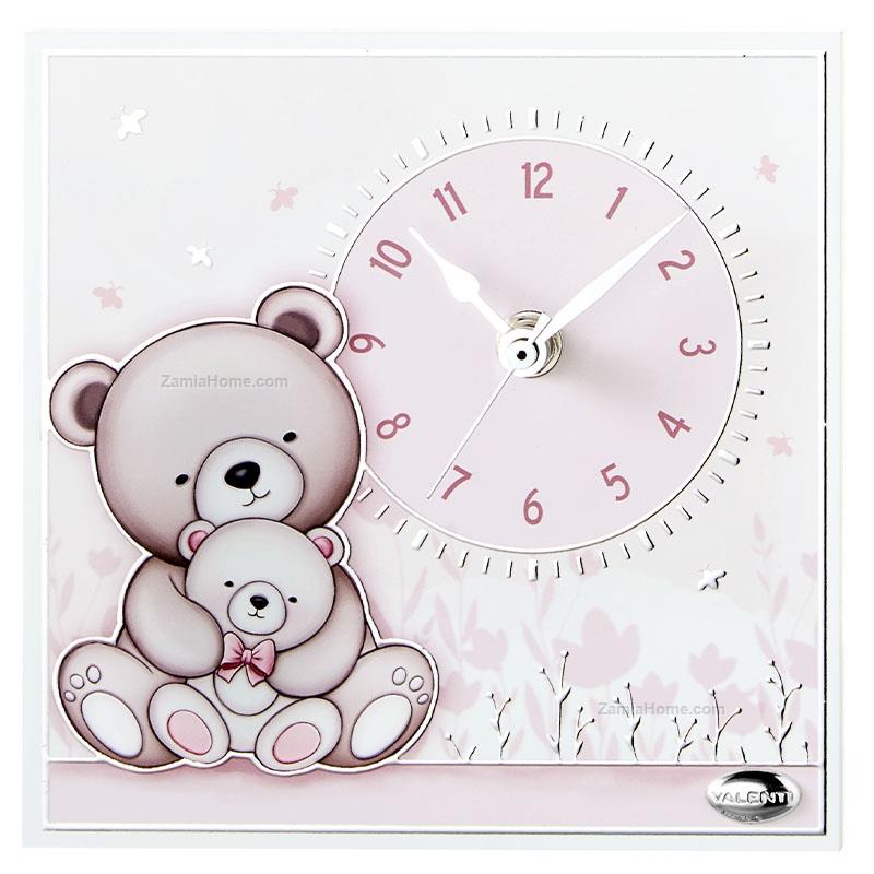Table clock teddy bear
