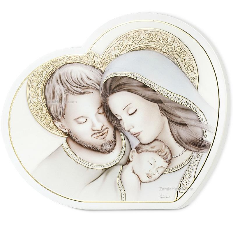 Pannello cuore sacra famiglia