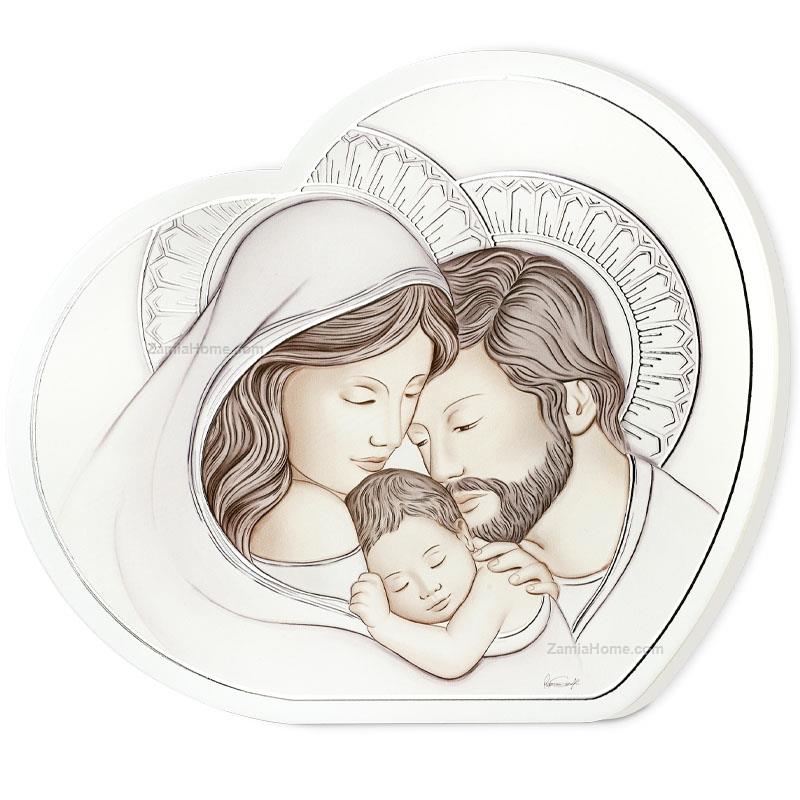 Pannello cuore sacra famiglia