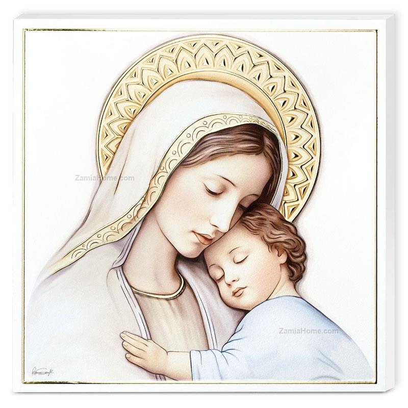 Pannello madonna con bambino