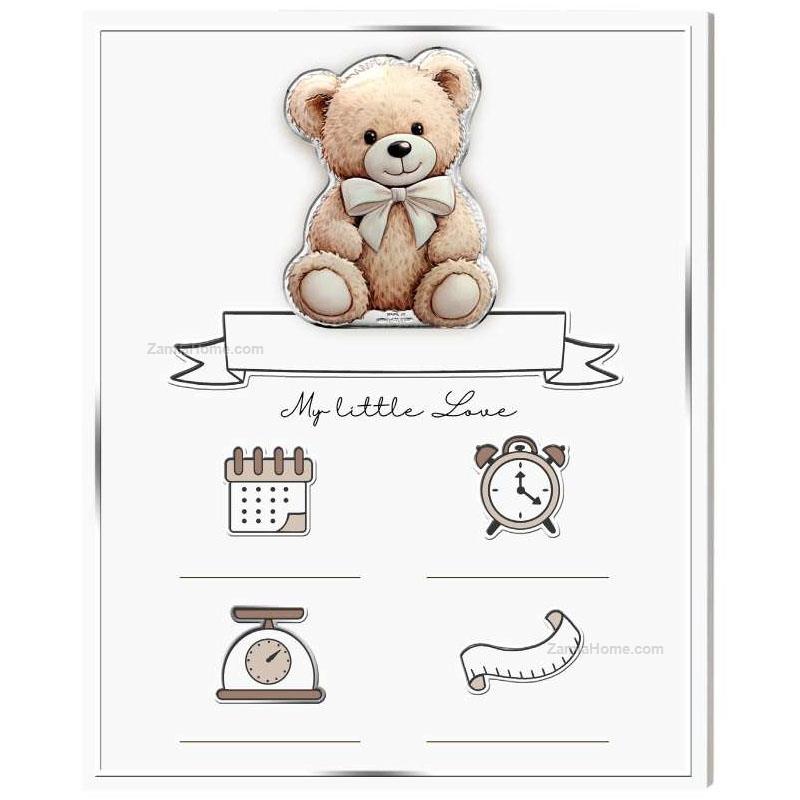 Birth panel teddy bear