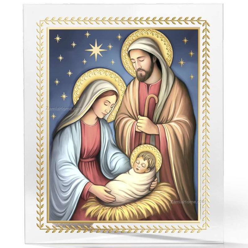 Panel nativity scene