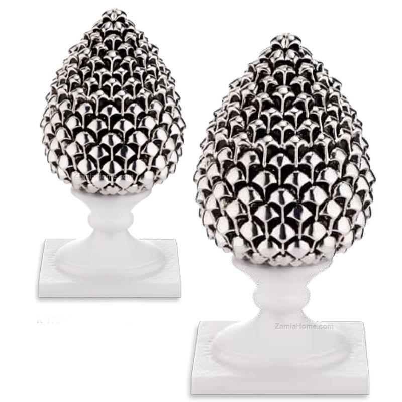 Silver pine cone