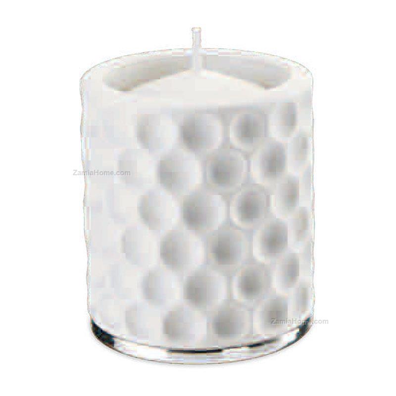 Candleholder with silver base