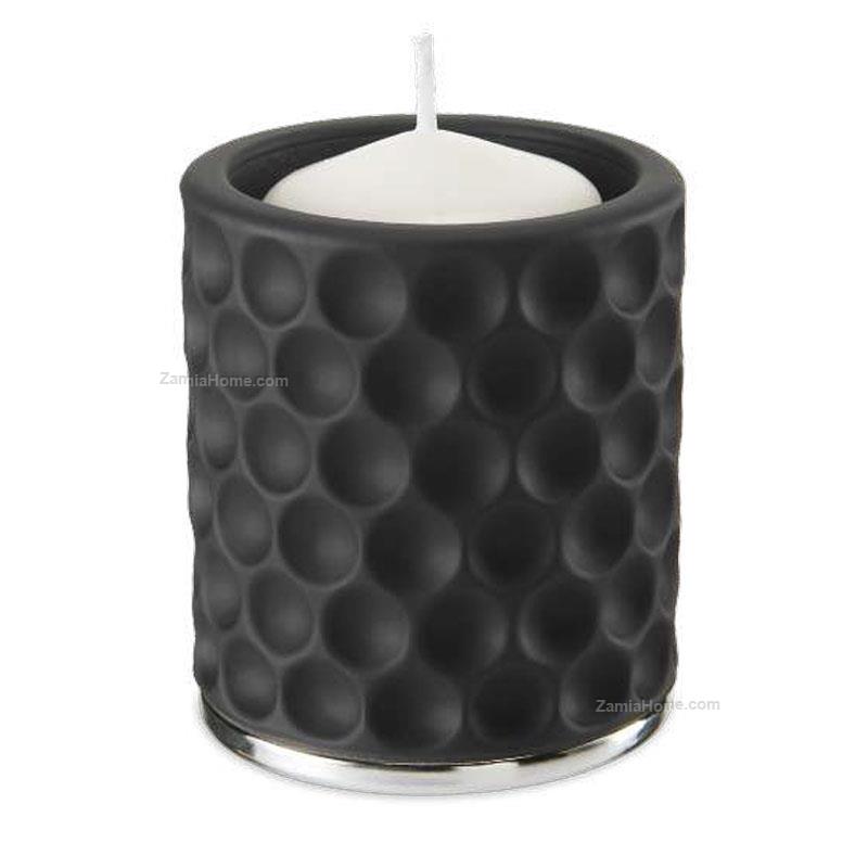 Candleholder with silver base