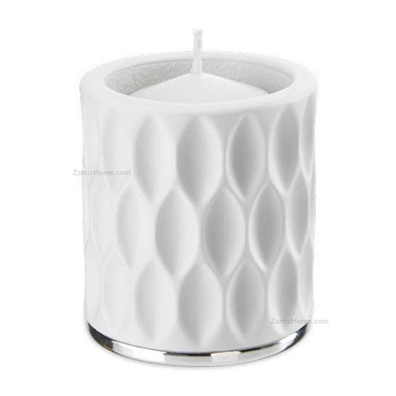 Candleholder with silver base