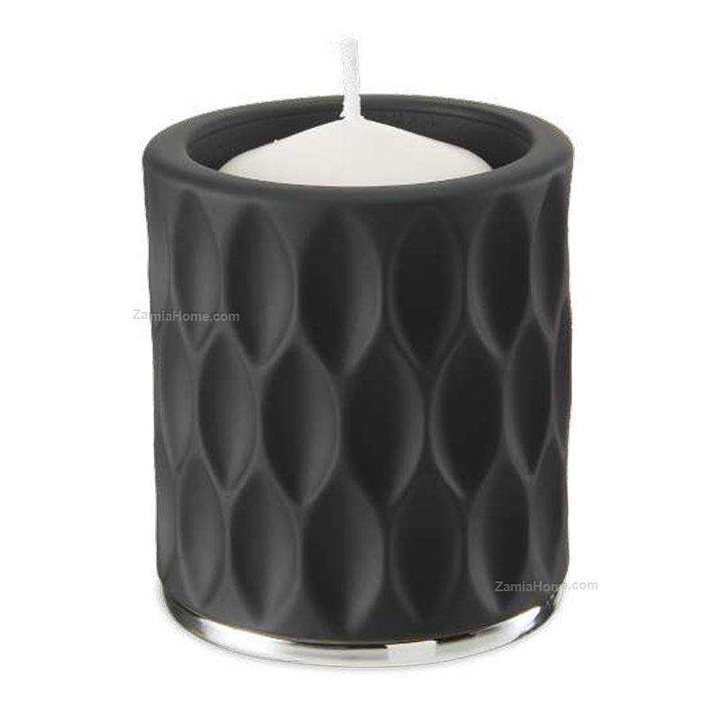 Candleholder with silver base