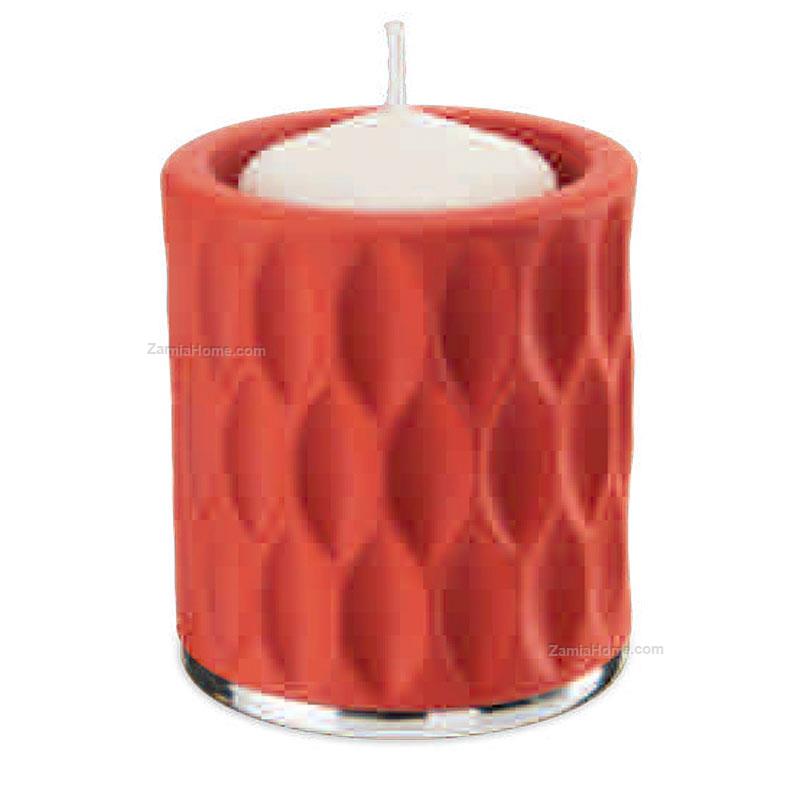 Candleholder with silver base