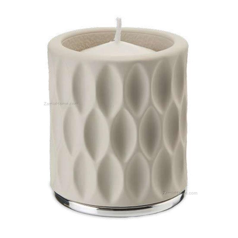 Candleholder with silver base