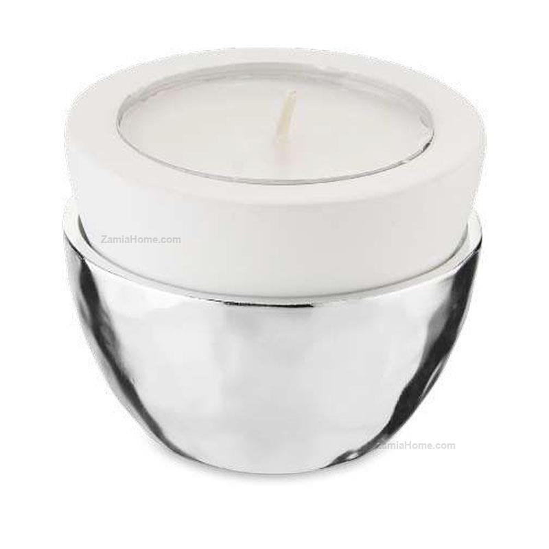 Tea light holder silver base