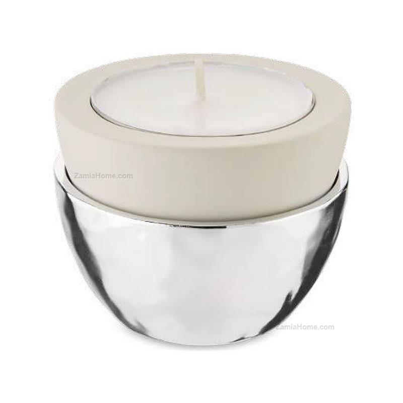 Tea light holder silver base