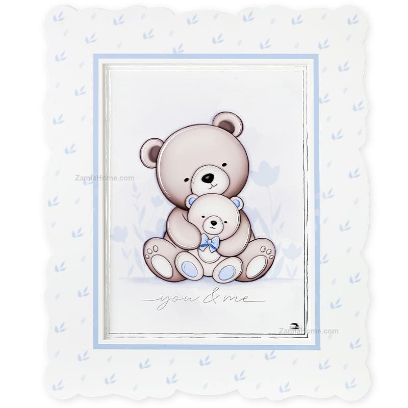Panel you & me teddy bear