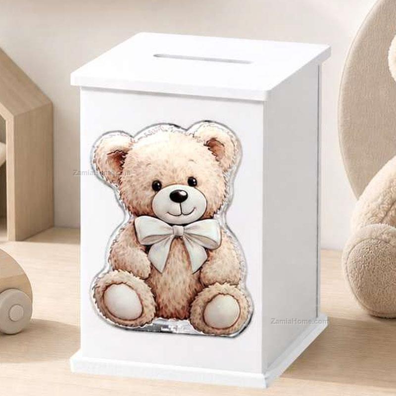 Teddy bear coin bank