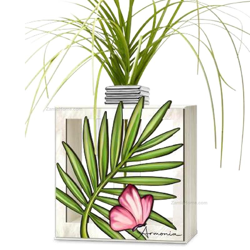 Vase Perfumer Tropical Harmony Valenti Co Cm 14x165 Decorated Wood 
