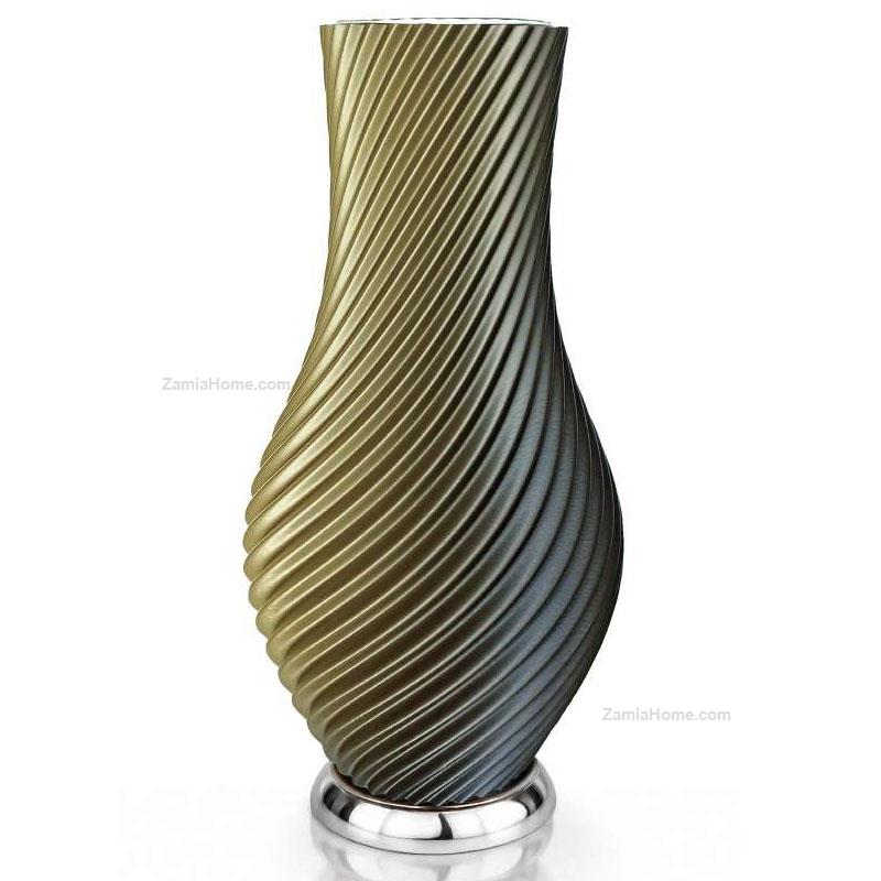 Vase silver base
