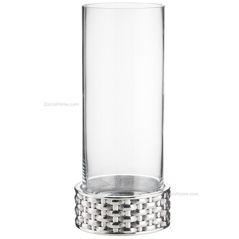 Vase with base wickerwork