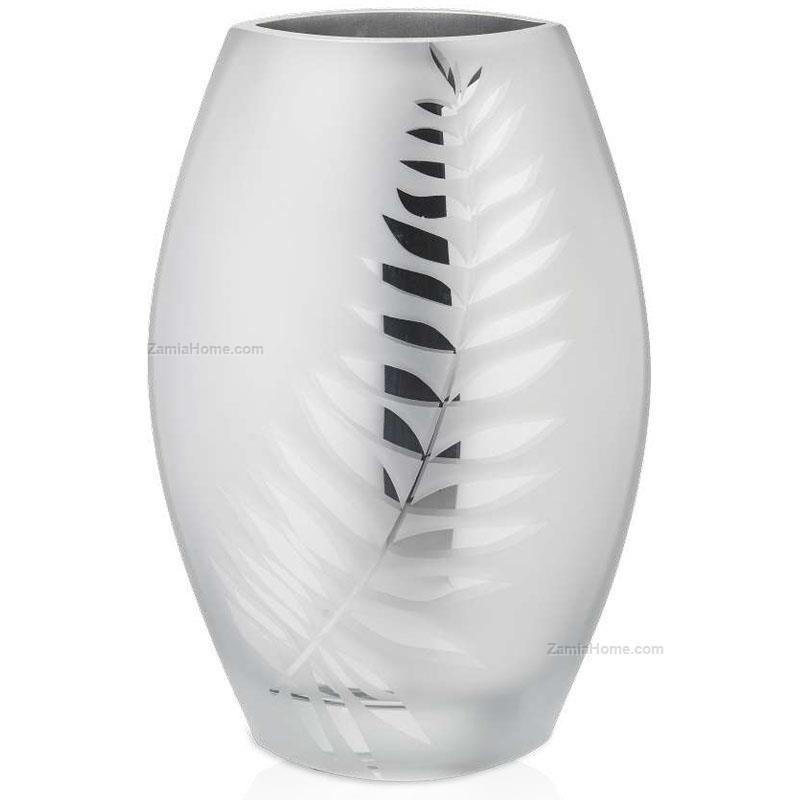 Crystal vase leaf