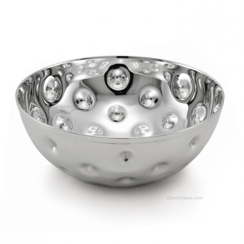 Silver bowl pois