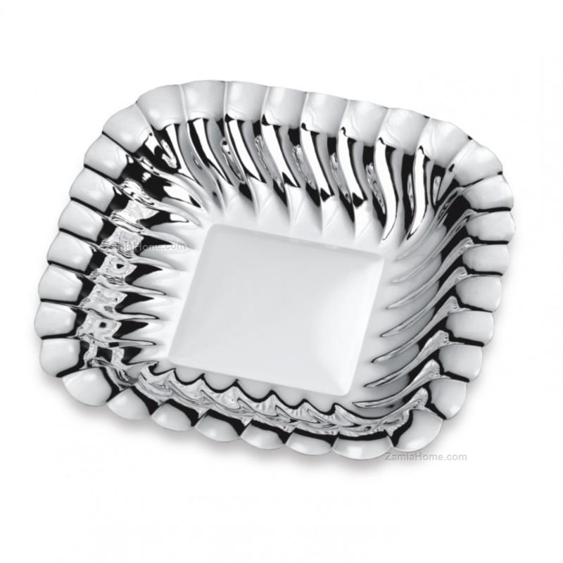 Squared silver bowl