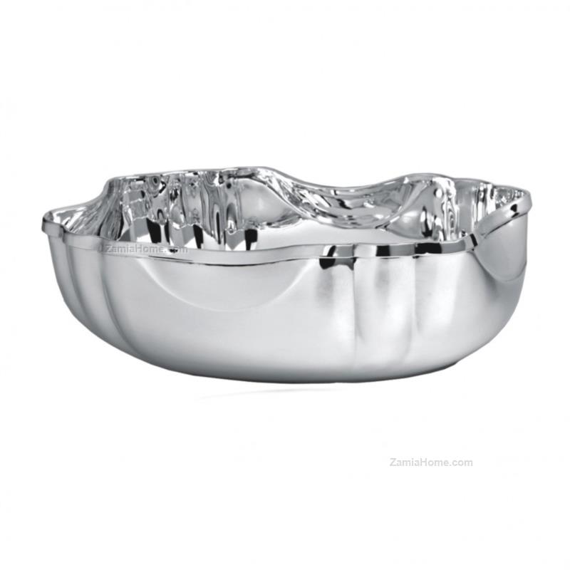 Silver rectangular bowl
